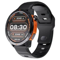 Smartwatch - KIANO Watch Xtreme Czarno-pomarańczowy - miniaturka - grafika 1