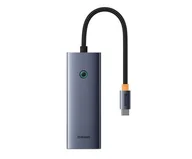 Huby USB - Baseus 6w1 UltraJoy 2xUSB-C - USB-C, HDMI, 2xUSB, SD/TF - miniaturka - grafika 1