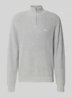 Swetry męskie - Sweter z dzianiny ze stójką - miniaturka - grafika 1