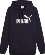 Bluzy męskie - Bluza męska Puma ESS No.1 Logo Hoodie TR granatowa 682572 16 S - miniaturka - grafika 1