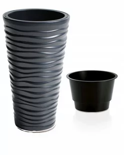 Prosperplast Donica z wkładem SAND SLIM DPSA350 antracyt - Donice - miniaturka - grafika 1