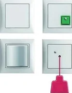 Gniazdka elektryczne - Hager Polo S.1 System przywoławczy połączenia alarmowego z ramką biały połysk 52008989 52008989 - miniaturka - grafika 1