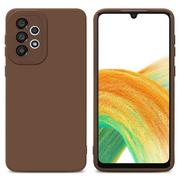 Etui i futerały do telefonów - Pokrowiec Etui Do Samsung Galaxy A32 4G w FLUID BRĄZOWY TPU Silikonowe Obudowa Ochronny Case Cover Cadorabo - miniaturka - grafika 1