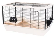 Klatki dla gryzoni - INTER-ZOO Bunny 80 De Luxe beżowa - klatka dla królika i gryzoni - 78 x 48 x 50cm - miniaturka - grafika 1