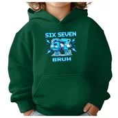 Bluzy dla dziewczynek - BLUZA DZIECIĘCA 67 SIX SEVEN VIRAL BRUH 146-152 CHŁOPIĘCA DZIEWCZĘCA - miniaturka - grafika 1