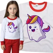 Piżamy dla dziewczynek - Piżama dziecięca Duszek Jednorożec Dzień Duszka Halloween 98/104 - VoloDonum - miniaturka - grafika 1