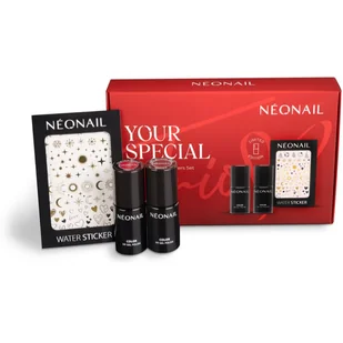 NeoNail Your Special Trio zestaw do manicure hybrydowego z wodnymi naklejkami - Zestawy kosmetyków damskich - miniaturka - grafika 1