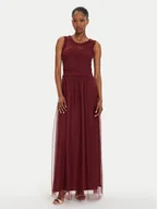 Sukienki - Vila Sukienka wieczorowa Lynnea 14052673 Bordowy Regular Fit - miniaturka - grafika 1