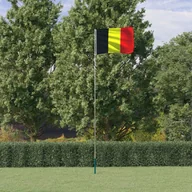 Flagi i akcesoria - Flaga Belgii z masztem, 5,55 m, aluminium - miniaturka - grafika 1