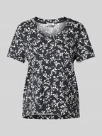 Koszulki i topy damskie - T-shirt z wzorem na całej powierzchni - miniaturka - grafika 1
