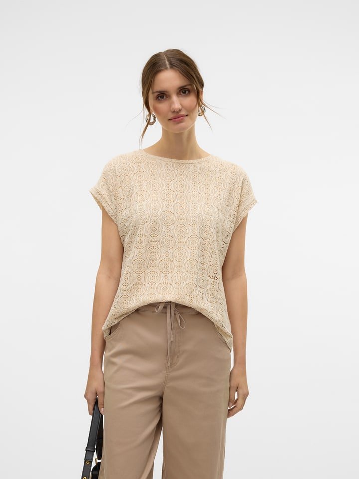 Vero Moda Bluzka w kolorze beżowym