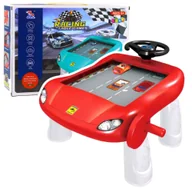 Zabawki interaktywne dla dzieci - DLA DZIECI SYMULATOR JAZDY STOLIK EDUKACYJNY CZERWONY - miniaturka - grafika 1