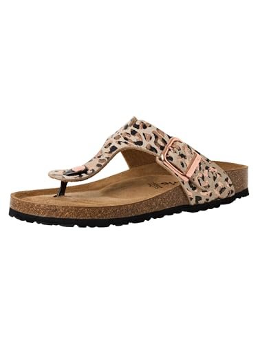 Tamaris Damskie kapcie 1-27522-42, beżowe/panterki, 36 EU, Beżowa pantera, 36 EU