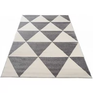 Dywany - Szary dywan w trójkąty do salonu - Maero 8X - miniaturka - grafika 1
