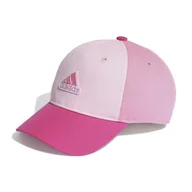 Czapki dla dzieci - Dziecięca Czapka z daszkiem ADIDAS LK CAP HN5737 – Różowy - miniaturka - grafika 1