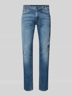 Spodnie męskie - Jeansy o kroju tapered fit z mieszanki bawełny model ‘SPIKE’ - miniaturka - grafika 1