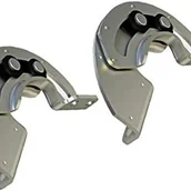 Zawiasy, okucia i inne akcesoria - Para ukrytych zawiasów 90 stopni do drzwi szafek ze stali węglowej, ze stałym ogranicznikiem przesuwnym, dwie nogi, do urządzeń przemysłowych - miniaturka - grafika 1