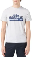 Koszulki męskie - Lee Heritage Tee Męski T-Shirt Sharp Grey Mele L63Qfq03-M - miniaturka - grafika 1