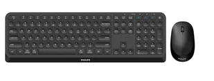 Philips 4000 series SPT6407B/26 klawiatura Dołączona myszka RF Wireless + Bluetooth QWERTY Angielski Czarny - Myszki - miniaturka - grafika 1