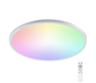 Aigostar-LED RGB Ściemnialne oświetlenie łazienkowe LED/24W/230V śr. 42cm IP44+pilot - Lampy sufitowe - miniaturka - grafika 1