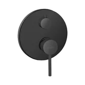 Baterie wannowe i prysznicowe - Invena Dafni bateria prysznicowa podtynkowa czarny mat BP-88-4O2 - miniaturka - grafika 1