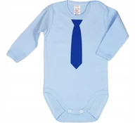 Body dla niemowląt - BODY NAPIS nadruk NIEBIESKI KRAWAT r 68 KLEKLE - miniaturka - grafika 1