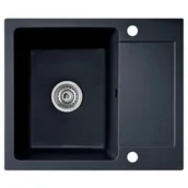 Zlewozmywaki - ŚMIGIELSKI Zlewozmywak Como 59 Czarny metalik - miniaturka - grafika 1