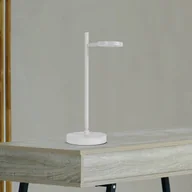 Lampy stojące - Näve Lampa stołowa LED Lupa, biała, wysokość 45 cm, metal, touchdim - miniaturka - grafika 1
