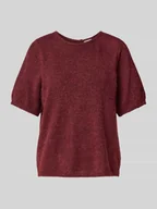 Swetry damskie - Sweter z dzianiny z okrągłym dekoltem model ‘KAMARA’ - miniaturka - grafika 1