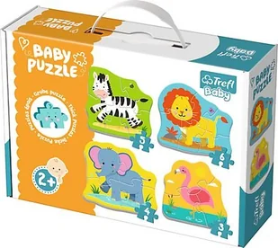 Trefl Baby Classic Zwierzątka na safari GXP-629702 - Układanki dla dzieci - miniaturka - grafika 2