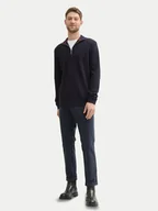 Swetry męskie - Tom Tailor Sweter 1042454 Granatowy Regular Fit - miniaturka - grafika 1