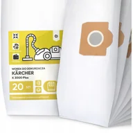 Worki do odkurzaczy - 20x Worek do Odkurzacza Kärcher K 3000 Plus Syntetyczny Pojemny Duży Worki - miniaturka - grafika 1