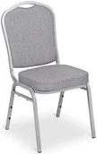 Krzesła - Szare krzesło bankietowe stalowe L6-S63 - miniaturka - grafika 1
