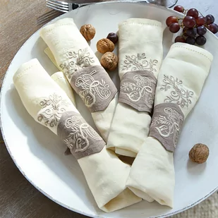 Obrączka na serwetki, zestaw 4 szt. Ashley - Przybory do gotowania - miniaturka - grafika 1