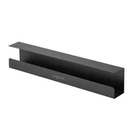 Maskownice do kabli - LogiLink KAB0070 organizator na kable Biurko Korytko kablowe Czarny 1 szt. - miniaturka - grafika 1