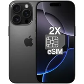 Telefony OUTLET - Smartfon APPLE iPhone 16 Pro (odnowiony, nieaktywowany) 5G 256GB 6.3" 120Hz Tytan czarny (CPO) 2x eSIM - miniaturka - grafika 1