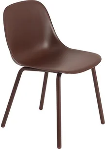 Krzesło Fiber Outdoor brązowoczerwone - Fotele i krzesła ogrodowe - miniaturka - grafika 1