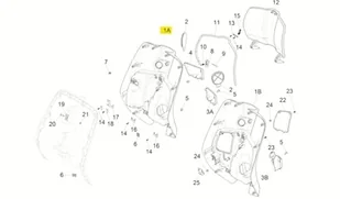 Piaggio Niebieski Niebieski AZ 260/A na wiosnę 1B003620500Az - Części motocyklowe - miniaturka - grafika 1