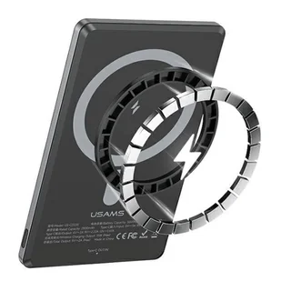 USAMS Powerbank indukcyjny 5000mAh 20W Fast Charge ciemnoszary/dark grey 10KCD22001 (US-CD220) - Powerbanki - miniaturka - grafika 23