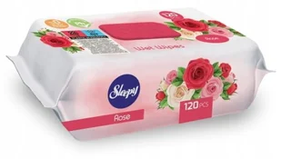 Sleepy Wet Wipes Rose 120 szt. – uniwersalne chusteczki nawilżane o zapachu róży, z Turcji - Inne artykuły do sprzątania - miniaturka - grafika 1