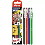 Długopisy - Długopis żelowy MATTEHOP 1,0mm (4 szt.) czarny, niebieski, zielony, czerwony K110V-STABCD4PL PENTEL - miniaturka - grafika 1
