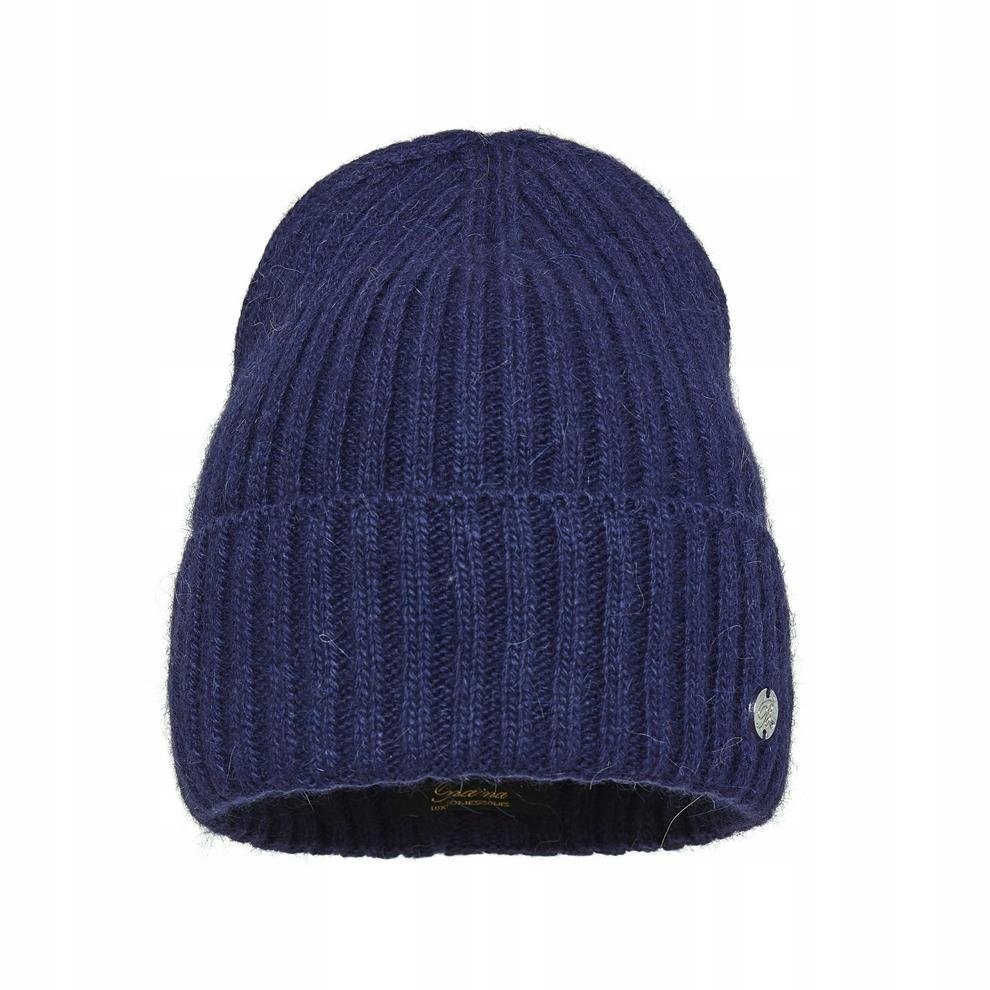 Czapka zimowa damska z angory OLGA Granat