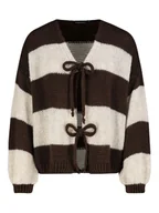 Swetry damskie - Sublevel Kardigan w kolorze brązowo-beżowym - miniaturka - grafika 1