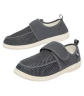 Mokasyny męskie - Płócienne mokasyny Summer Mężczyzna Atlas For Men - Kolor : Szary - Rozmiar : 39 - miniaturka - grafika 1