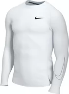 Bluzy damskie - Nike Mens M NP DF Tight TOP LS bluza, biały/czarny/czarny, 3XL-T - miniaturka - grafika 1