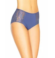 Majtki damskie - Majtki Bawełniane Wysokie Loren granatowe, Teyli - miniaturka - grafika 1