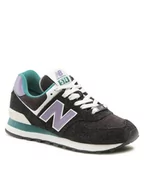 Sneakersy damskie - New Balance Sneakersy U574LV2 Czarny - miniaturka - grafika 1