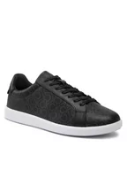 Koszulki i topy damskie - Calvin Klein Sneakersy Low Top Lace Up Cv Mono HM0HM00262 Czarny - miniaturka - grafika 1