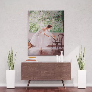 Baletnica przed występem - Malowanie po numerach 50x40 cm - Malowanie po numerach - miniaturka - grafika 1