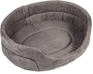 Legowiska dla psów - Legowisko dla psa kota Mata dla Psa Materac Posłanie Buba Szare Alcantara 43x36 R1 - miniaturka - grafika 1